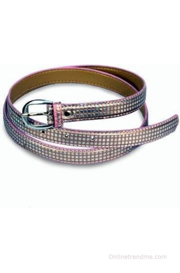 Victoria Secret Women Pink, Silver Artificial Leather Belt(Pink, Silver)